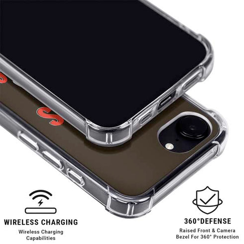 NFL Cleveland Browns Helmet iPhone 16e Clear Case